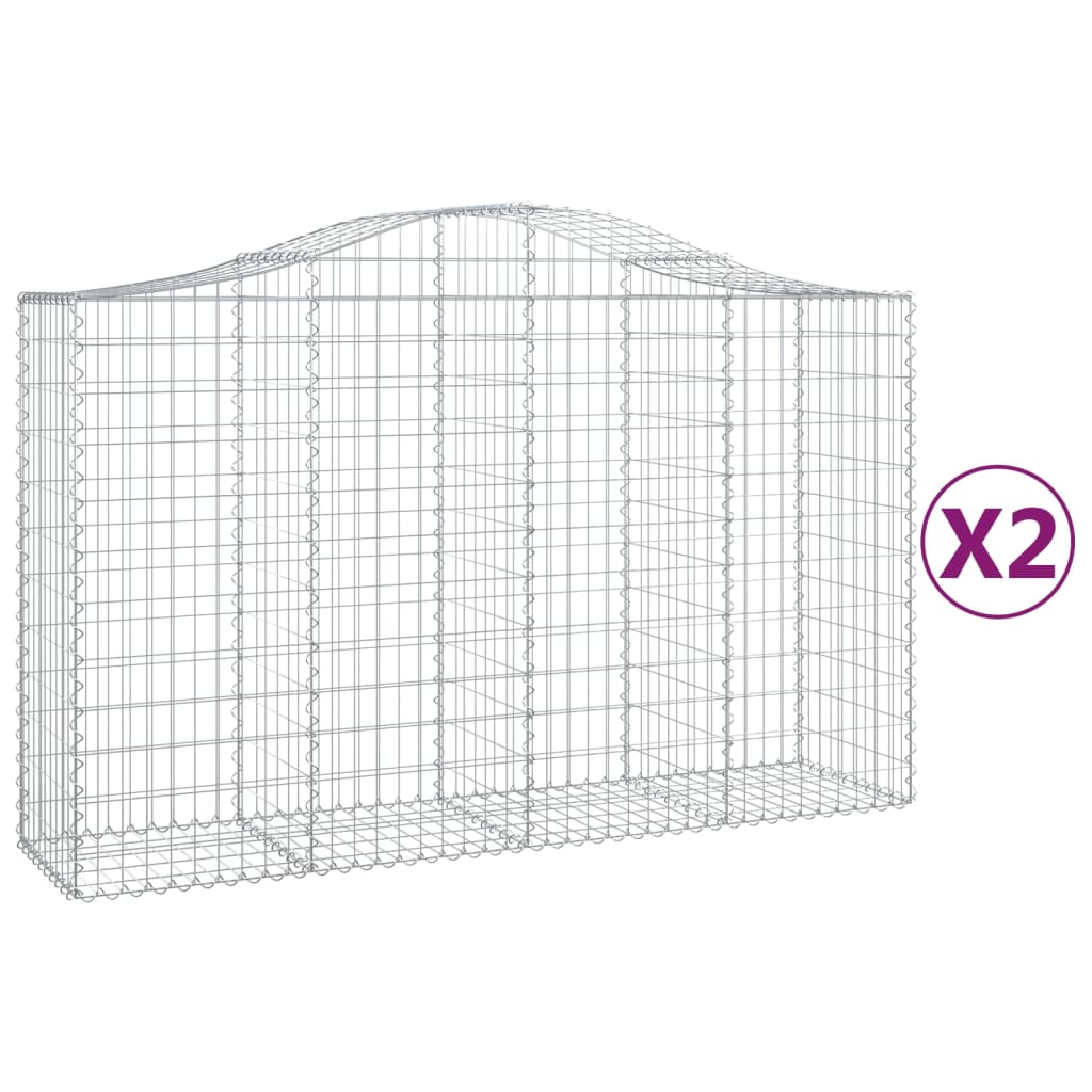 Vidaxl Schloss Kuerf 2 St Vauxed 200x50x120 cm Eisen