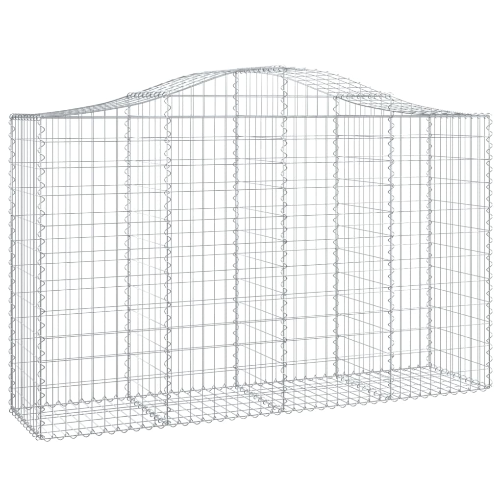 VidaXL Schans baskets 3 ST vaulted 200x50x120 140 cm iron