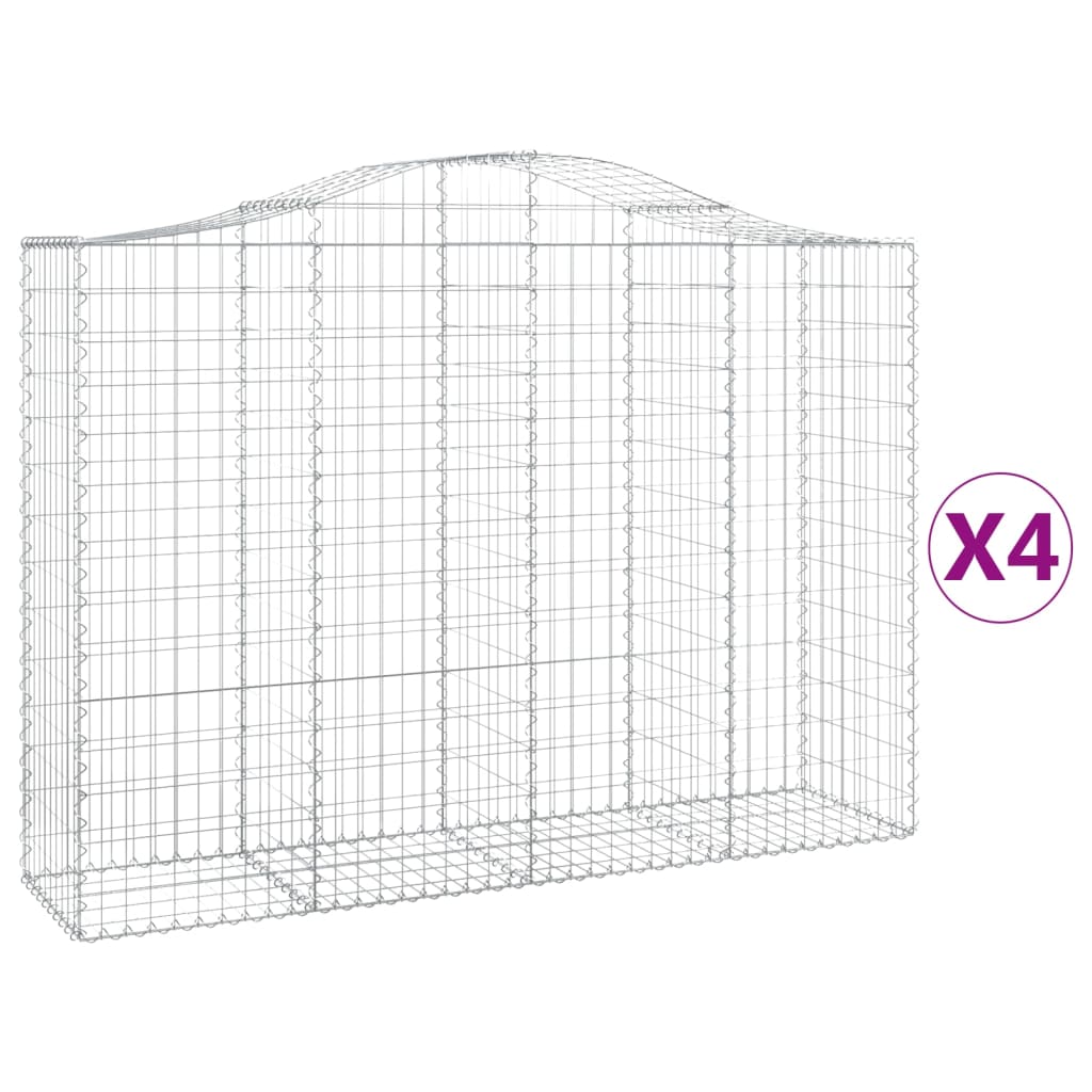 Vidaxl Schans Pankets 4 St Vaulted 200x50x140 160 cm fer