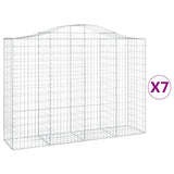 Vidaxl Schans kurver 7 St Vaulted 200x50x140 160 cm jern