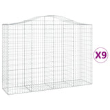 Vidaxl Schiags Kuerf 9 St Vaulted 200x50x140 160 cm Eisen