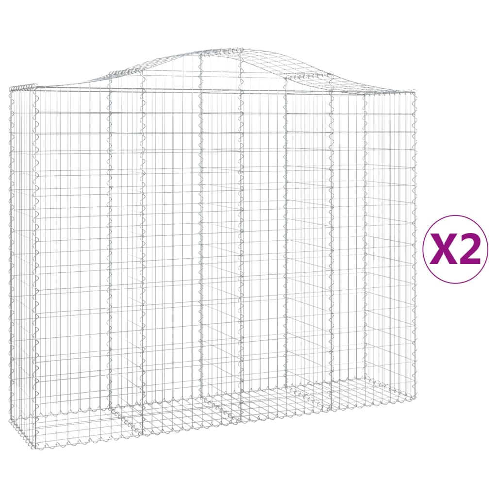 Vidaxl Schans Baskets 2 St. Klavené 200x50x160 180 cm železo