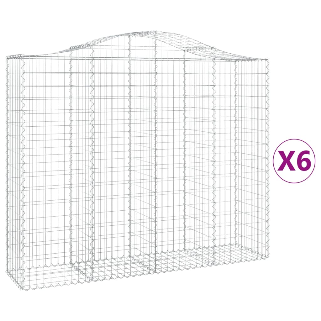 Vidaxl Schans Pankets 6 St Vaulted 200x50x160 180 cm fer