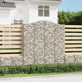 Vidaxl Schans kurve 5 st hvælvede 200x50x220 240 cm jern