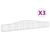 Vidaxl Schans Baskets 3 ST Klenba 400x30x40 60 cm železo