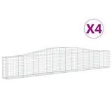 Vidaxl Schans kurver 4 St Vaulted 400x30x60 80 cm jern