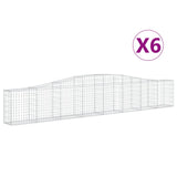 Vidaxl Schans kurver 6 St Vaulted 400x30x60 80 cm jern