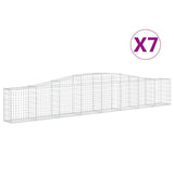 Vidaxl Schans Kosze 7 ST sklepione 400x30x60 80 cm żelazo