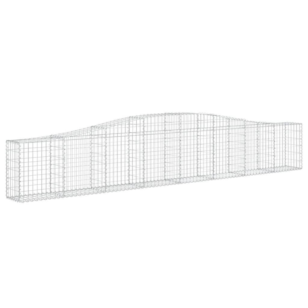 VidaXL Schans baskets 9 st vaulted 400x30x60 80 cm iron