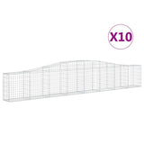 Vidaxl Schans kurver 10 St Vaulted 400x30x60 80 cm jern