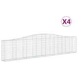 Vidaxl Schiags Kuerf 4 St Vaulted 400x30X80 100 cm Eisen