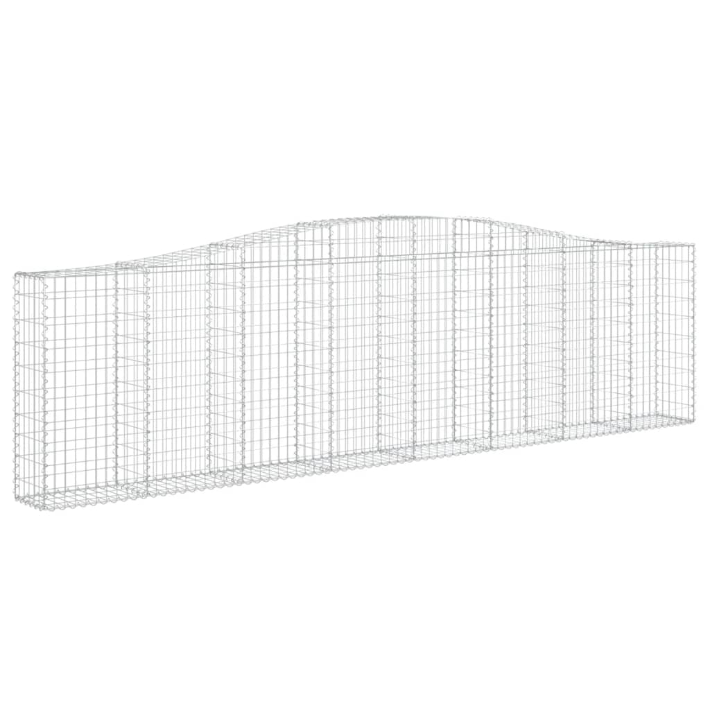 VidaXL Schans baskets 2 ST vaulted 400x30x100 120 cm iron