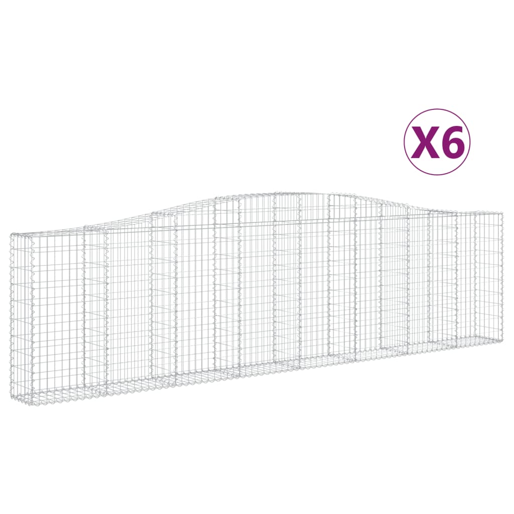 Vidaxl Schans Cestini 6 Stampad 400x30x100 120 cm Iron