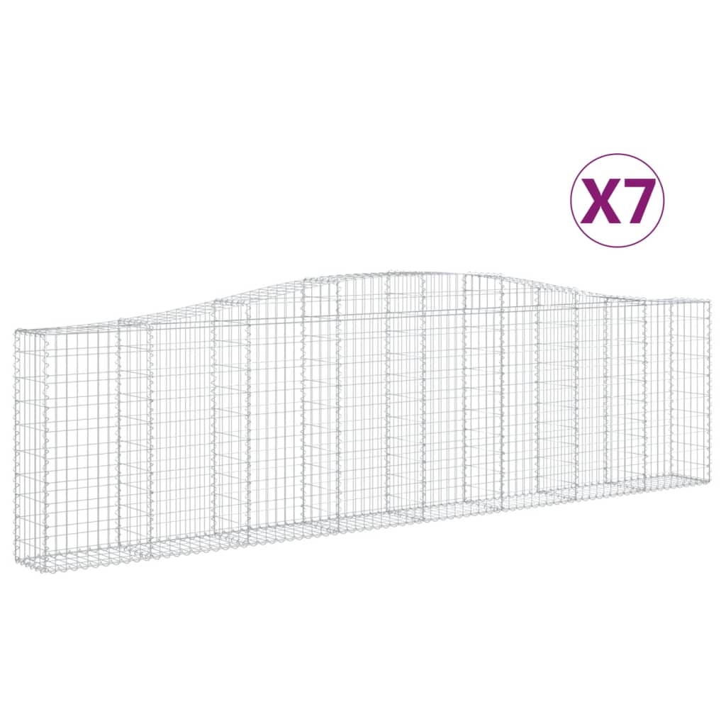 Vidaxl Schans Körbe 7 St. Gewölbe 400x30x100 120 cm Eisen