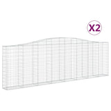 Vidaxl Schans Baskets 2 ST Krancované 400x30x120 140 cm železo