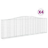 Vidaxl Schlag Kuerf 4 St Vaulted 400x30x120 140 cm Eisen