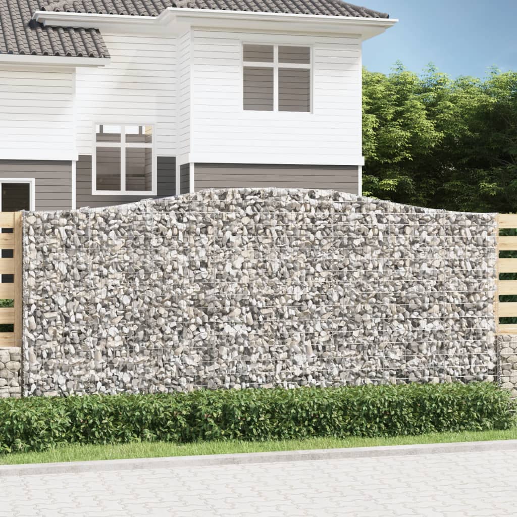 Vidaxl Schans kurve 3 st hvælvede 400x50x180 200 cm jern