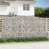 Vidaxl Schans kurve 4 st hvælvede 400x50x200 220 cm jern