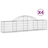 Vidaxl Schans kurver 4 St Vaulted 200x30x40 60 cm jern