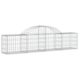 Vidaxl Schans baskets 5 st vaulted 200x30x40 60 cm galvanized iron