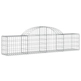 Vidaxl Schans Cesti 8 a volta a volta 200x30x40 60 cm Galvanized Iron