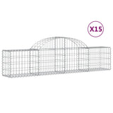 Cestas Vidaxl Schans 15 st 200x30x40 60 cm de hierro galvanizado