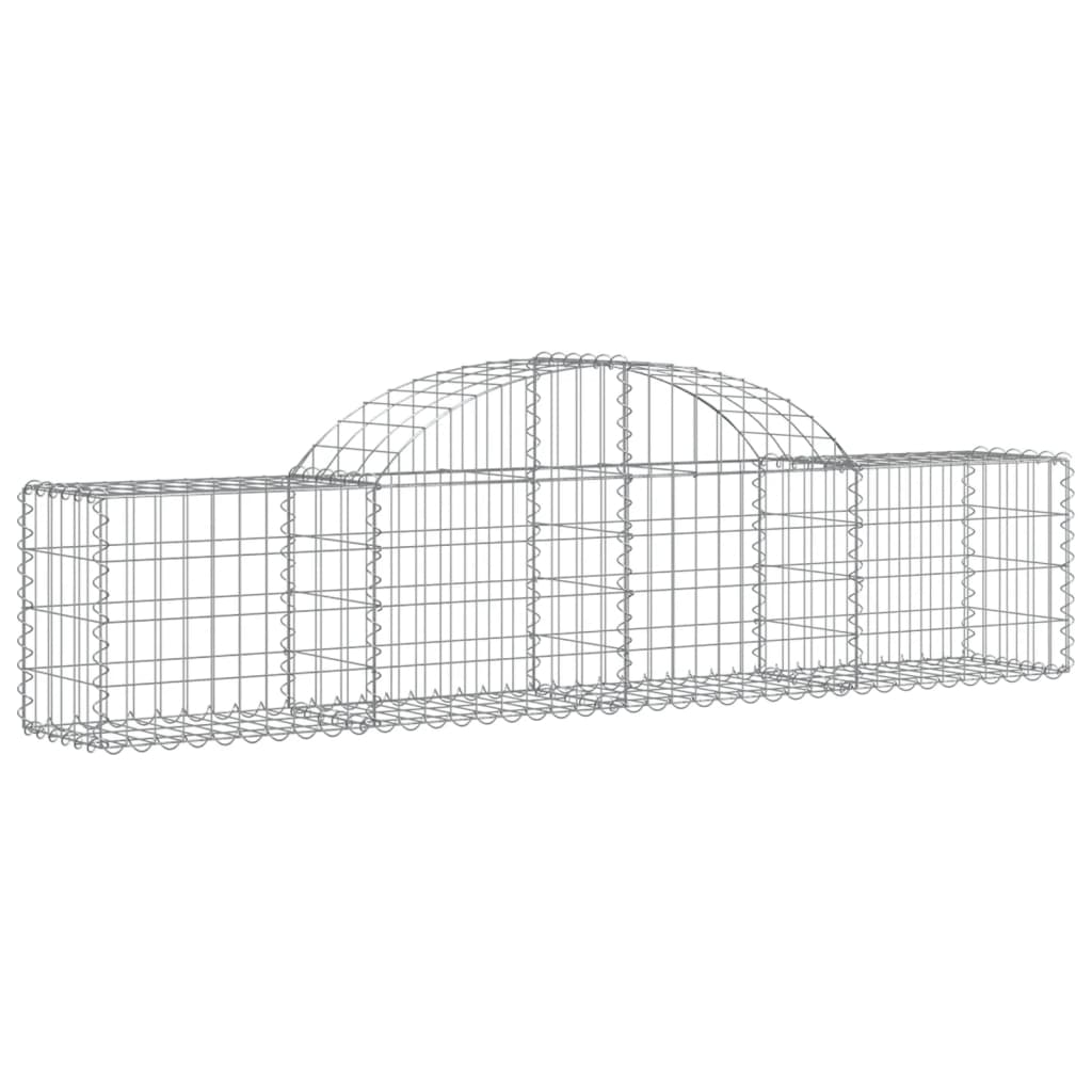 Vidaxl Schans kurver 18 st Vaulted 200x30x40 60 cm galvanisert jern