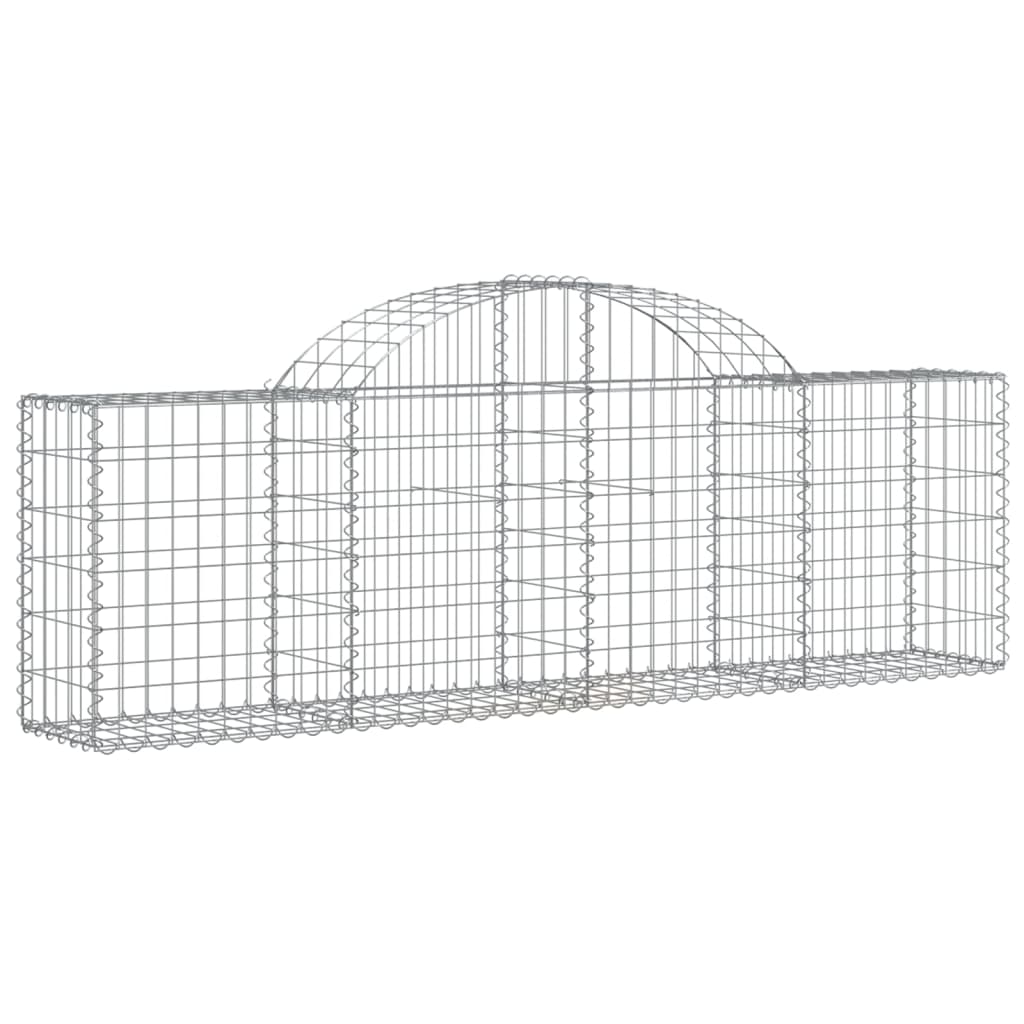 Vidaxl Schans Baskets 2 ST Krandoval 200x30x60 80 cm galvanizované železo