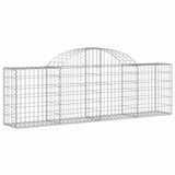 Vidaxl Schans baskets 11 st vaulted 200x30x60 80 cm galvanized iron