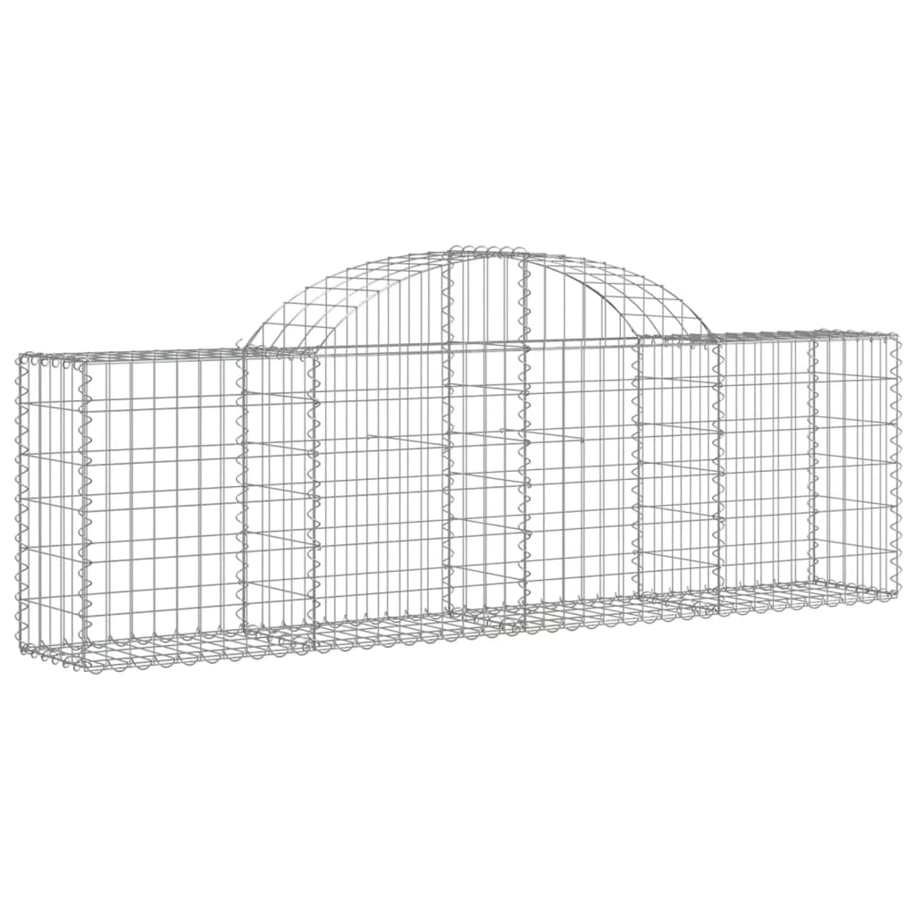 Vidaxl Schans Baskets 14 St. klenulé 200x30x60 80 cm galvanizované železo