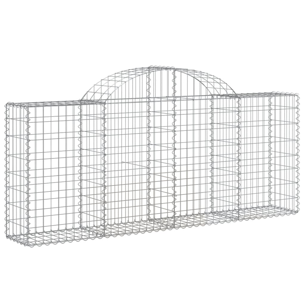 Vidaxl Schans Baskets 2 ST Krandoval 200x30x80 100 cm galvanizované železo