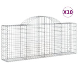 Vidaxl Schans baskets 10 st vaulted 200x30x80 100 cm iron