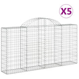 Vidaxl Schans Kosze 5 ST sklepione 200x30x100 120 cm żelazo