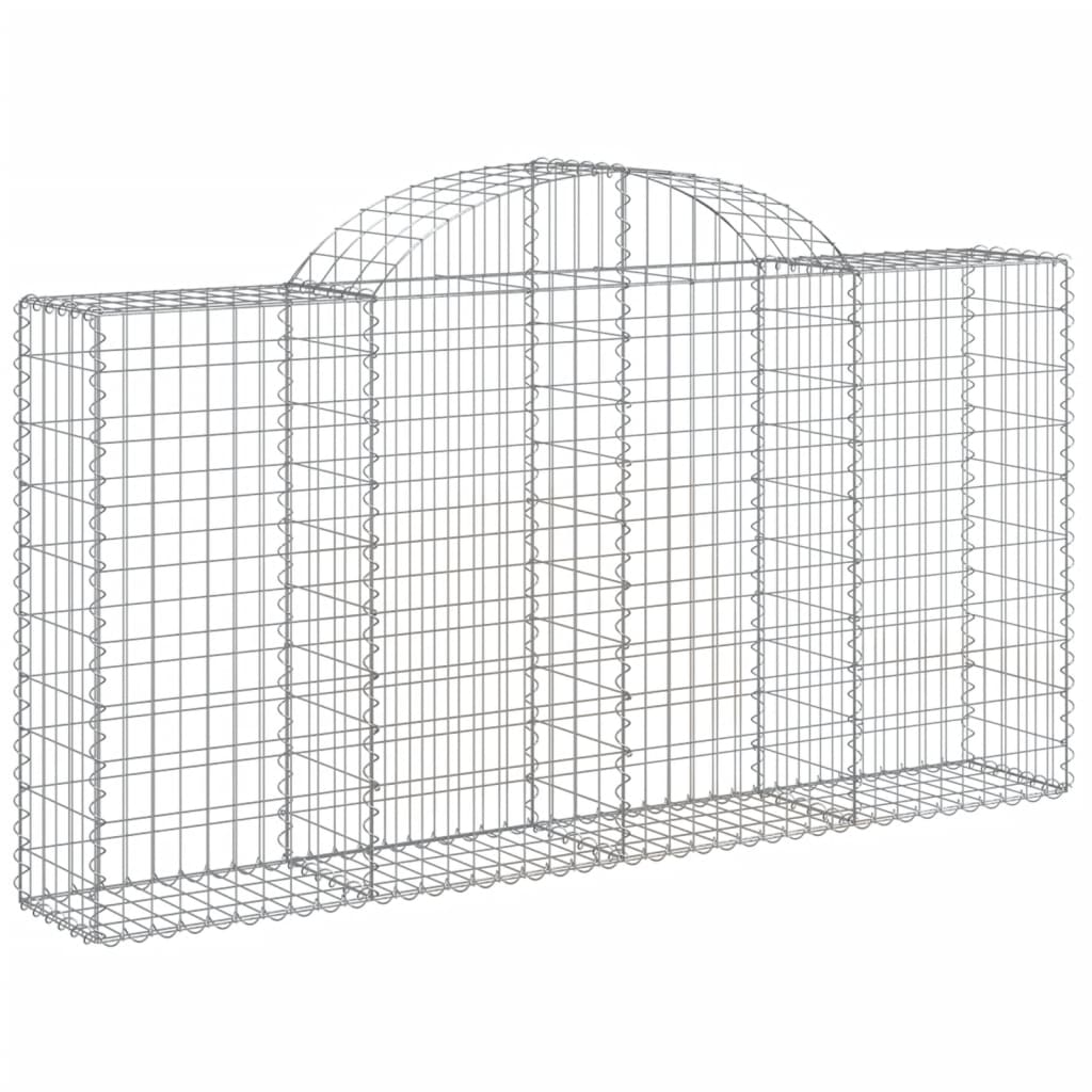 VidaXL Schans baskets 7 st vaulted 200x30x100 120 cm iron