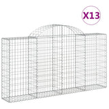 Cestas Vidaxl Schans 13 st 200x30x100 120 cm de hierro