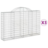 BIDAXL SCHANS BASKETS 3 ST VAULTED 200x30x120 140 cm järn