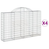 Vidaxl Schiags Kuerf 4 St Vaulted 200x30x120 140 cm Eisen