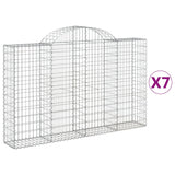 VidaXL Schans baskets 7 st vaulted 200x30x120 140 cm iron