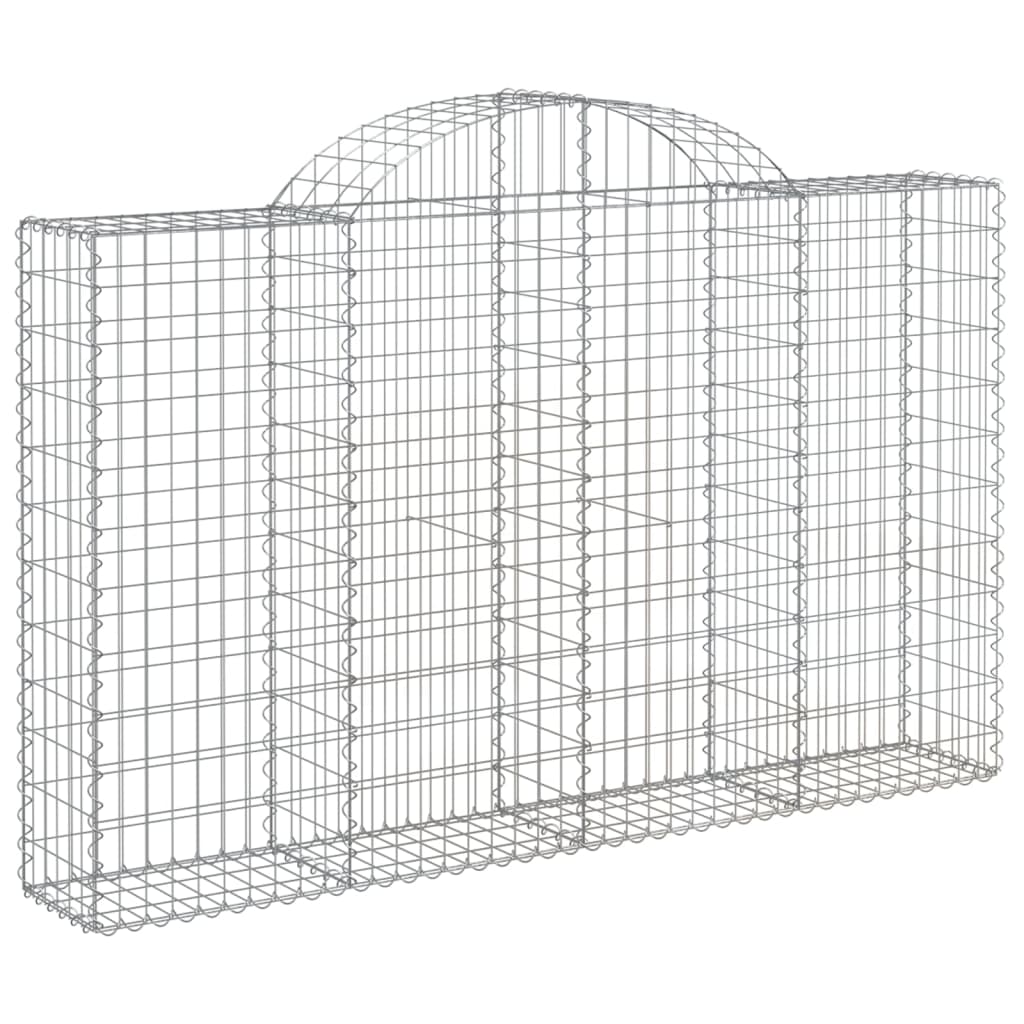 VidaXL Schans baskets 7 st vaulted 200x30x120 140 cm iron