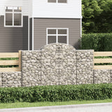 Cestas de Vidaxl Schans 13 st 200x30x120 140 cm de hierro