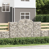 Cestas de Vidaxl Schans 14 st 200x30x120 140 cm de hierro