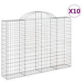 VidaXL Schans baskets 10 st vaulted 200x30x140 160 cm iron