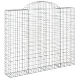 VidaXL Schans baskets 2 ST vaulted 200x30x160 180 cm iron