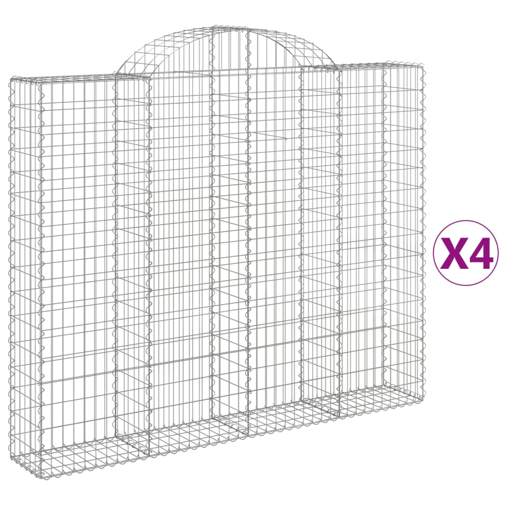 Vidaxl Schiags Kuerf 4 St Vauxed 200x3x160 180 cm Eisen