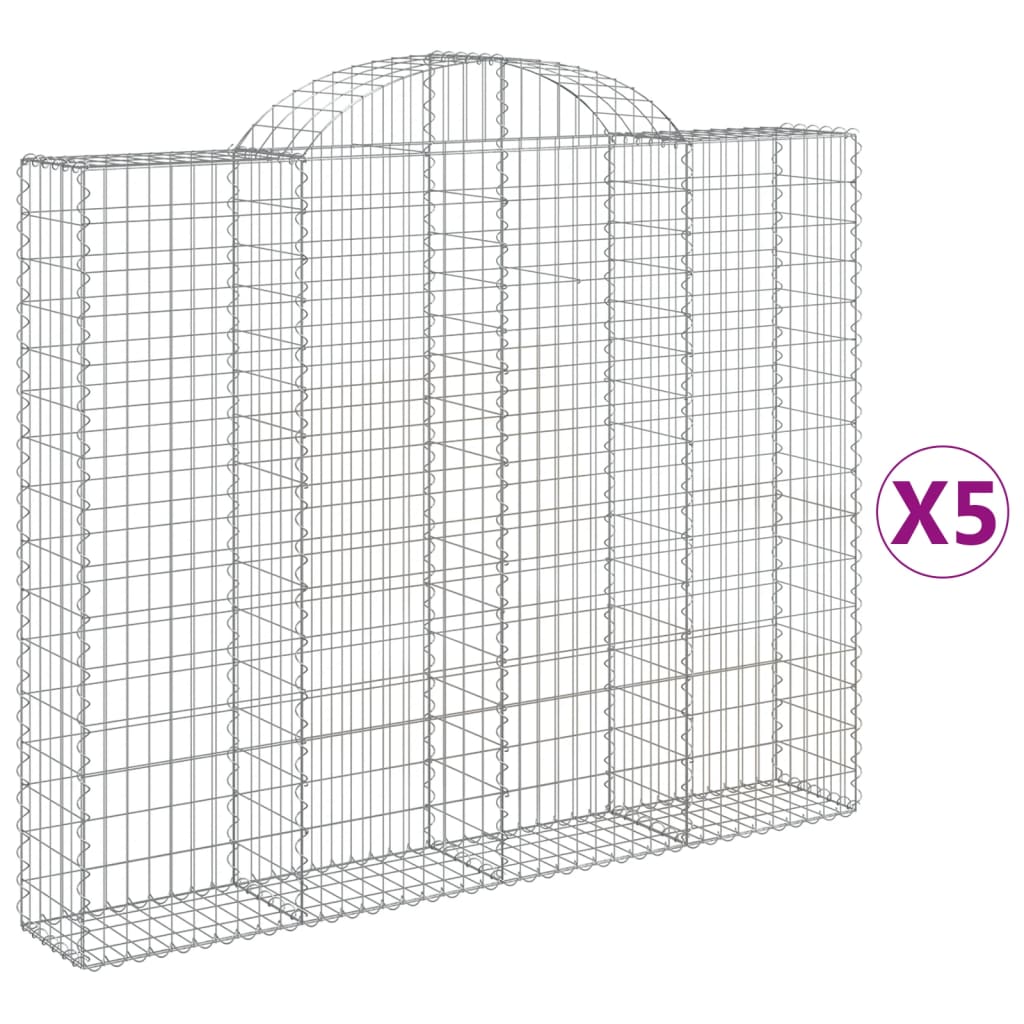 BIDAXL SCHANS KASKETER 5 ST VALVED 200x30x160 180 cm järn