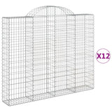 Vidaxl Schans Baskets 12 St. křivky 200x30x160 180 cm železo