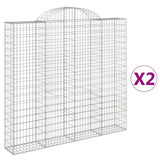 Vidaxl Schans baskets 2 ST vaulted 200x30x180 200 cm iron