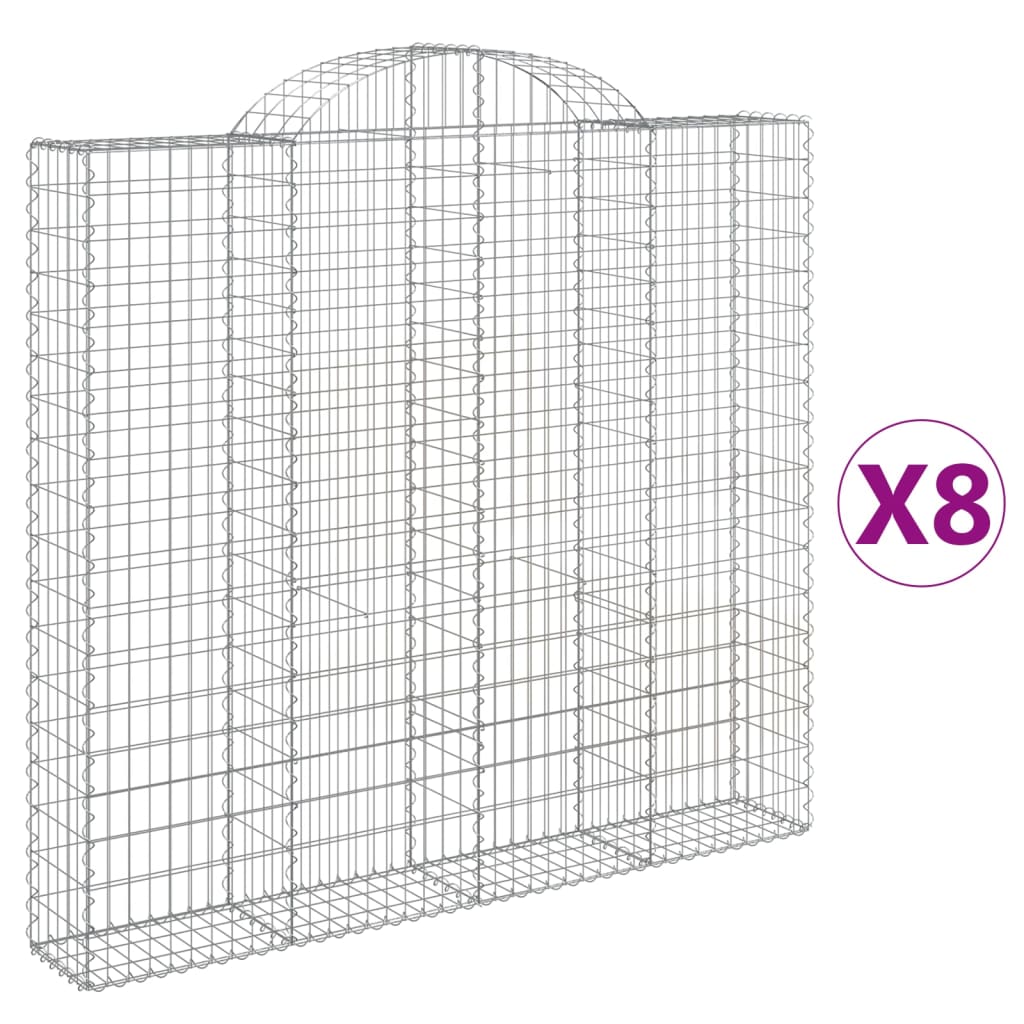 Vidaxl Schränk Kuerf 8 St Vaulted 200x30x180 200 cm Eisen