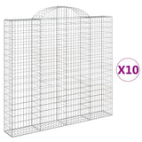 Vidaxl Schans baskets 10 st vaulted 200x30x180 200 cm iron