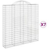 VidaXL Schans baskets 7 st vaulted 200x30x200 220 cm iron